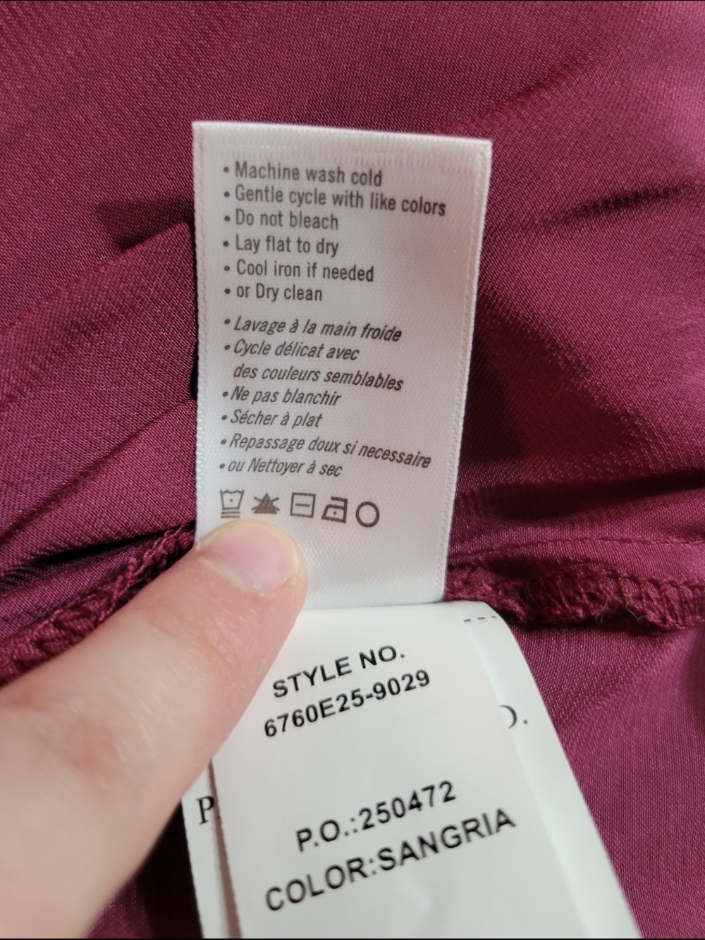 NWOT PAIGE Genie Top In Sangria Size XS - Picture 7 of 9